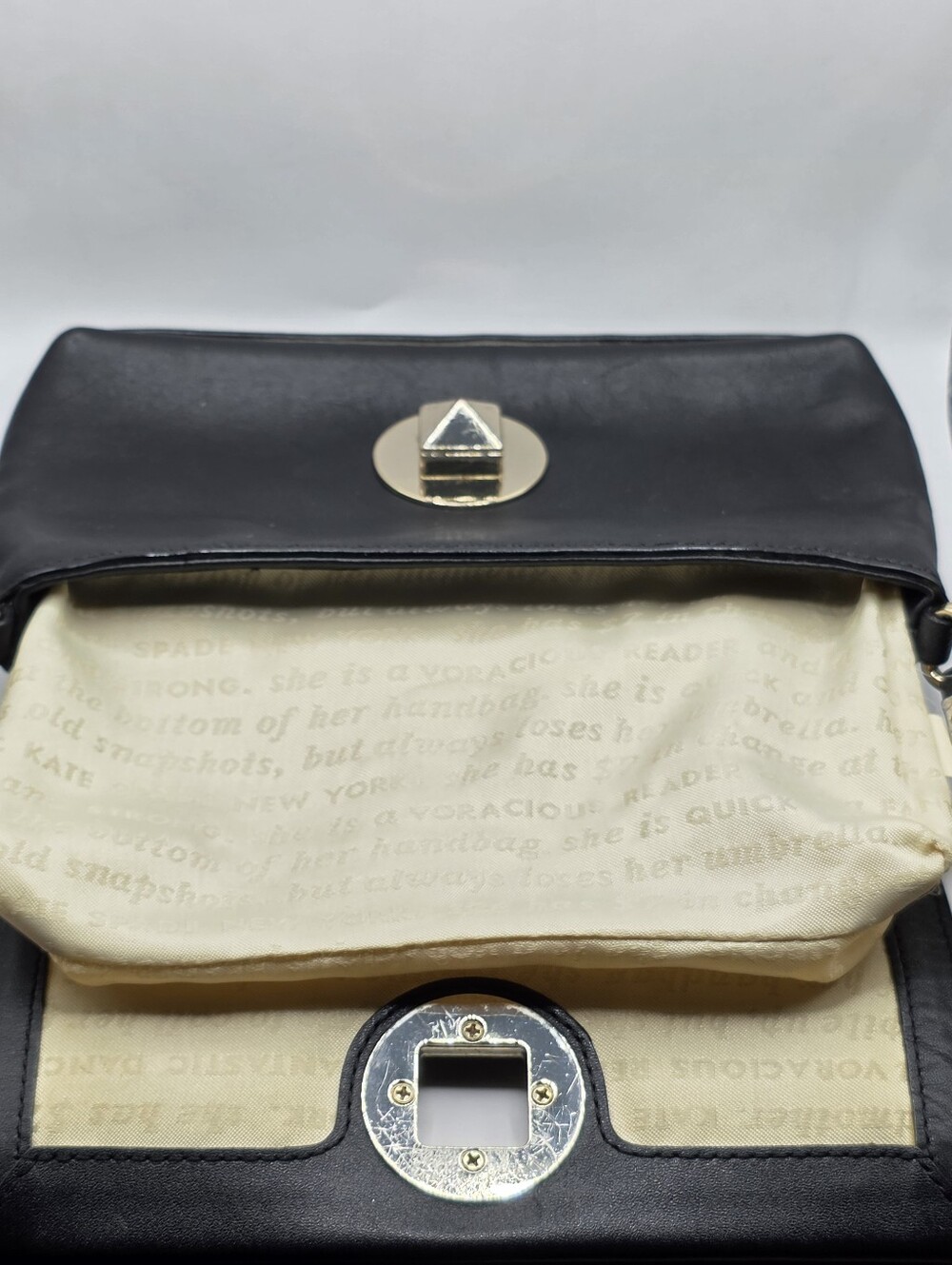 kate spade Black Leather Crossbody Bag with Gold Hardware - Picture 13 of 16